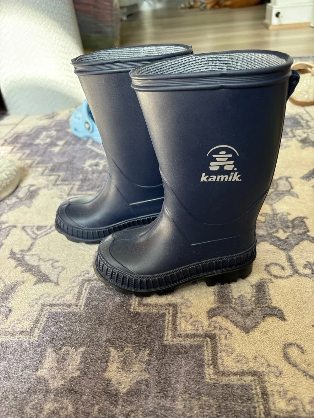 Kamik Kids Navy Blue Waterproof Rain Boots